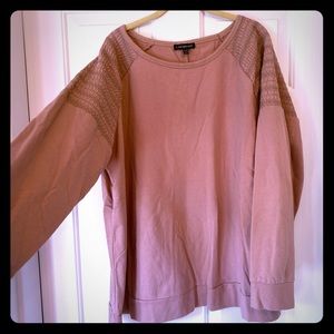 Lane Bryant Pink Blouse/Light Sweatshirt 26/28